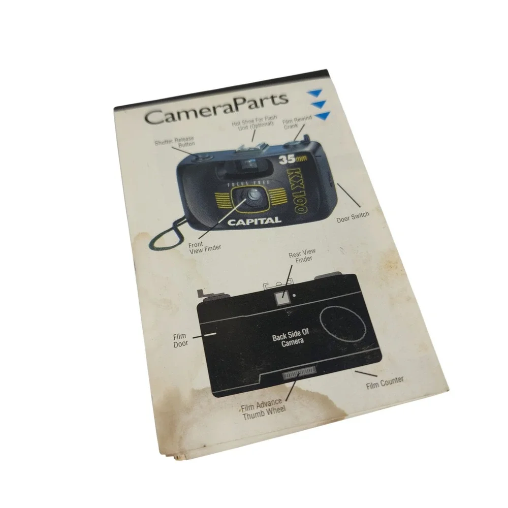 Capital‎ KX100 35mm Focus Free Camera Black Vintage Retro
